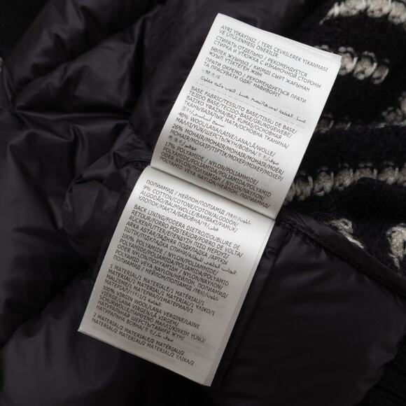 1.6k$ MONCLER Striped Cardigan Tricot Wool Down Jacket Size : XS - Picture 15 of 16